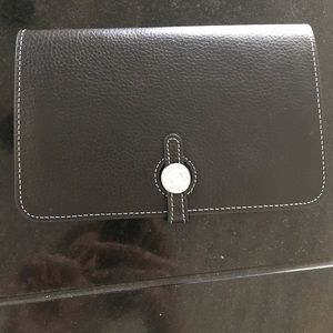 Brand new Hermès Dogon duo wallet black